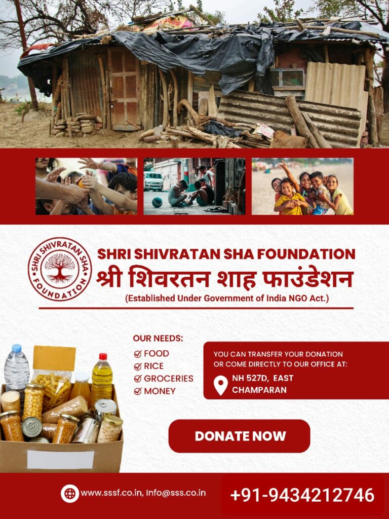 Shri Shivratan Sha Foundation: Empowering Underprivileged Communities Through Education, Spirituality, and Humanitarian Efforts