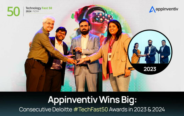 Appinventiv Wins Big: Consecutive Deloitte Tech Fast 50 Awards in 2023 & 2024