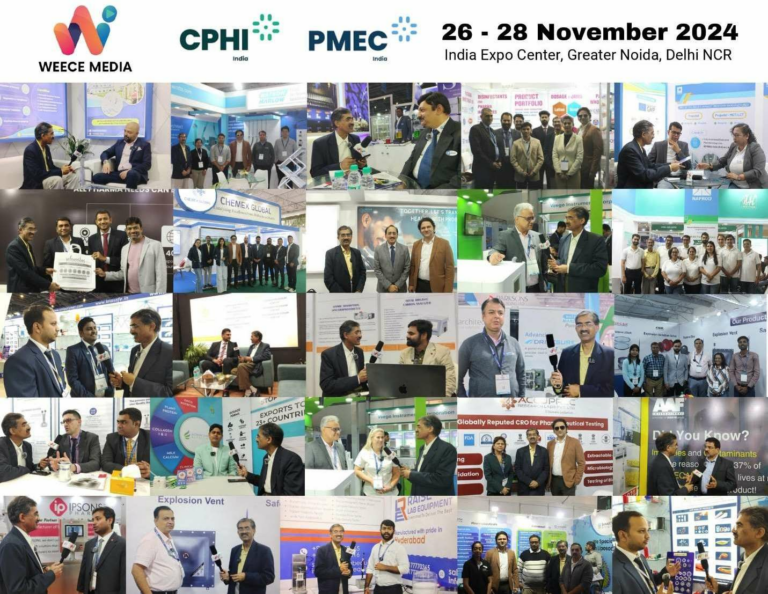 Globally Recognised WEECE Media Covers CPHI India PMEC India 26-28 November 2024
