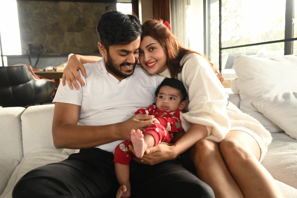 Actress Pranitha Subhash Introduces Her Adorable Son Jai on Christmas, Fans Celebrate the