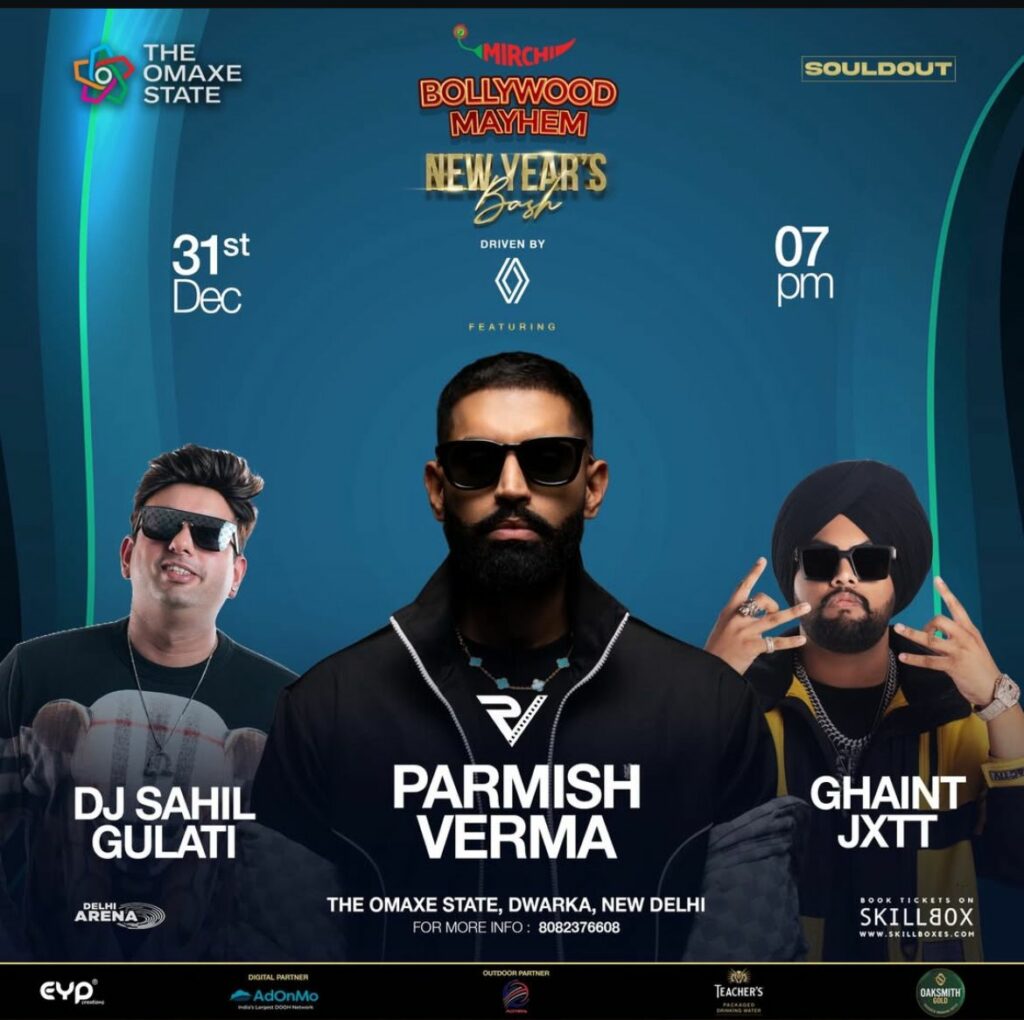 Parmish Verma to Headline Grand New Year’s Eve Celebration at The Delhi Arena, The Omaxe State