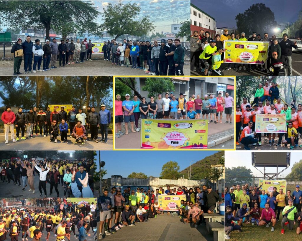 A grand start with AU Jaipur Marathon Welcome Run and Fitness Party
