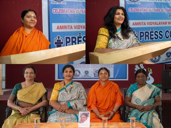 Amrita Vidyalayam’s Silver Jubilee: Honoring Amma’s Vision with Elite World Records – Breaking Achievements