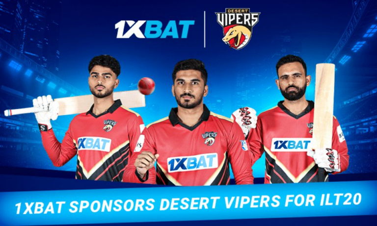 1xBat sponsors Desert Vipers for ILT20: we are delighted to contribute to the development of cricket outside India
