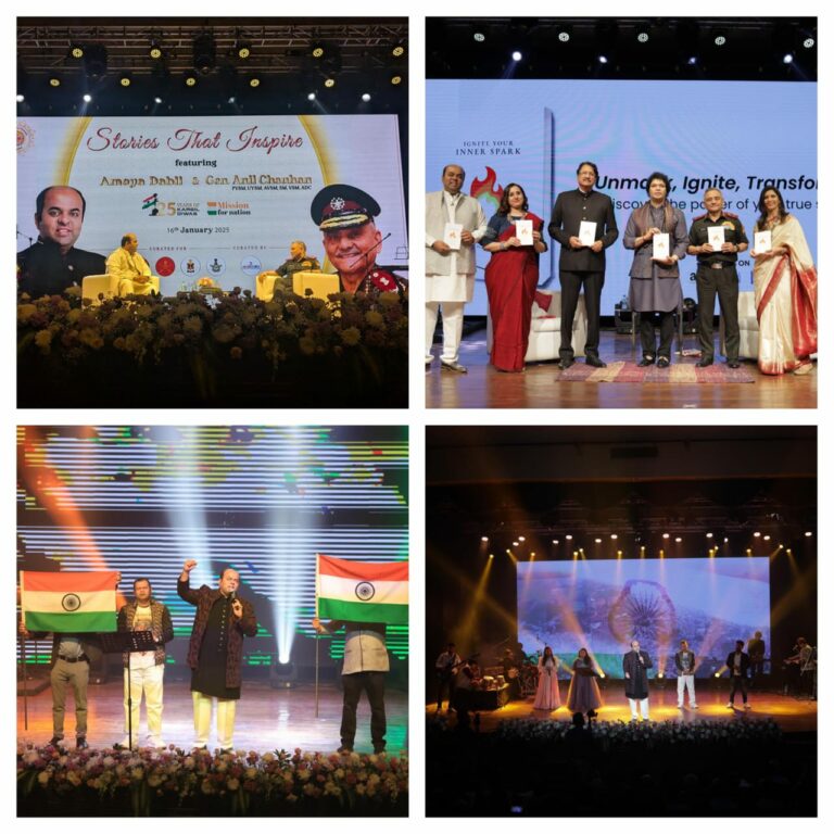 Harnessing the Power of Music for humanity and Tri-Services: CDS General Anil Chauhan at Ameya Dabli’s Ekam Satt Foundation’s 6th year celebrations