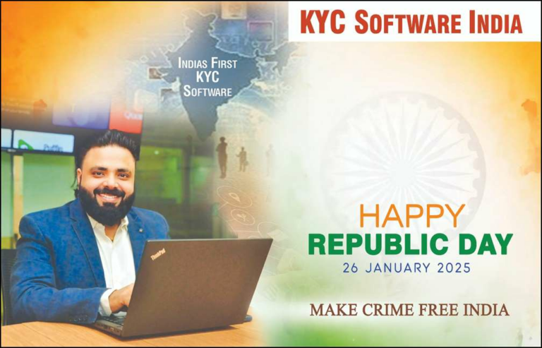 MD Salman of KYC Software Wishes a Happy Republic Day with a Vision for a Crime-Free India