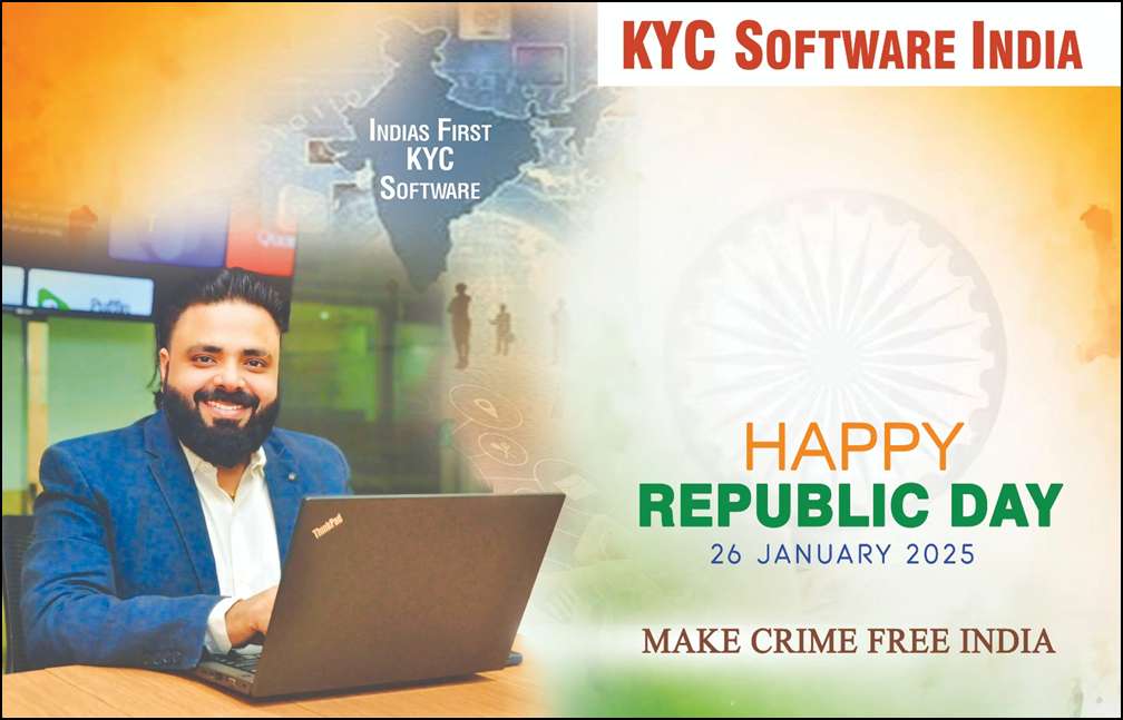 MD Salman of KYC Software Wishes a Happy Republic Day with a Vision for a Crime-Free India