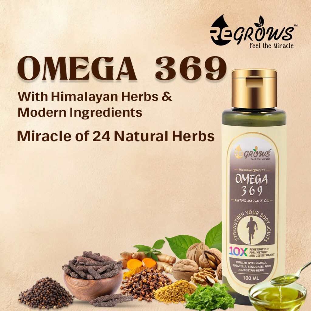 Introducing India’s First: Natural Pain Relief Oil with Omega 3, 6, 9 for Instant and Long‐ Lasting