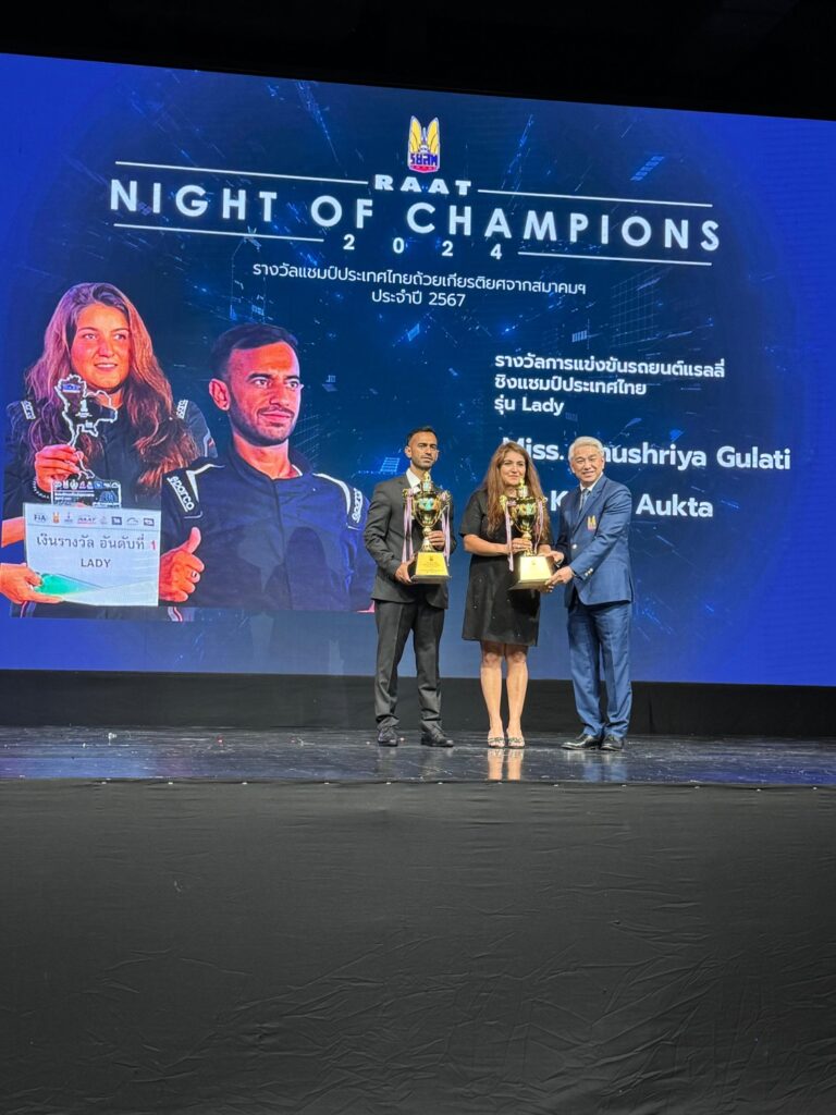 Anushriya Gulati carves global path for Indian women, clinches the RAAT Thailand Rally Championship 2024 (Women’s) Title