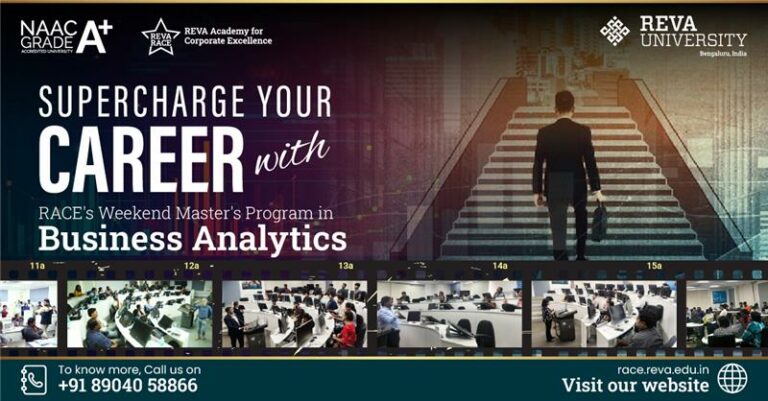 Supercharge Your Career with RACE’s Weekend Master’s Program in Business Analytics