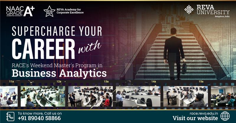 Supercharge Your Career with RACE’s Weekend Master’s Program in Business Analytics
