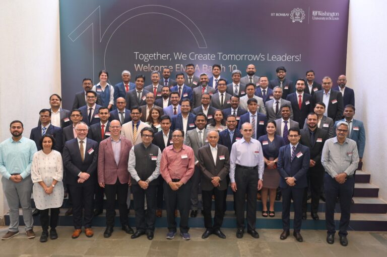 A Decade of Excellence: 10th Batch of IIT Bombay-WashU Joint EMBA Launched