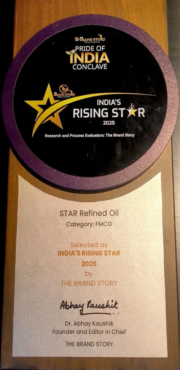 A Star on the Rise! STAR Refined Oil wins ‘Rising Star of India’ Award