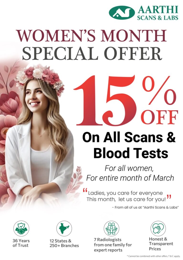 Nationwide Women’s Health Initiative: Aarthi Scans & Labs Offers 15% Discount on All Tests