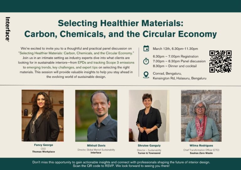 Interface Hosts Exclusive Panel Discussion on Selecting Healthier Materials for a Sustainable Future
