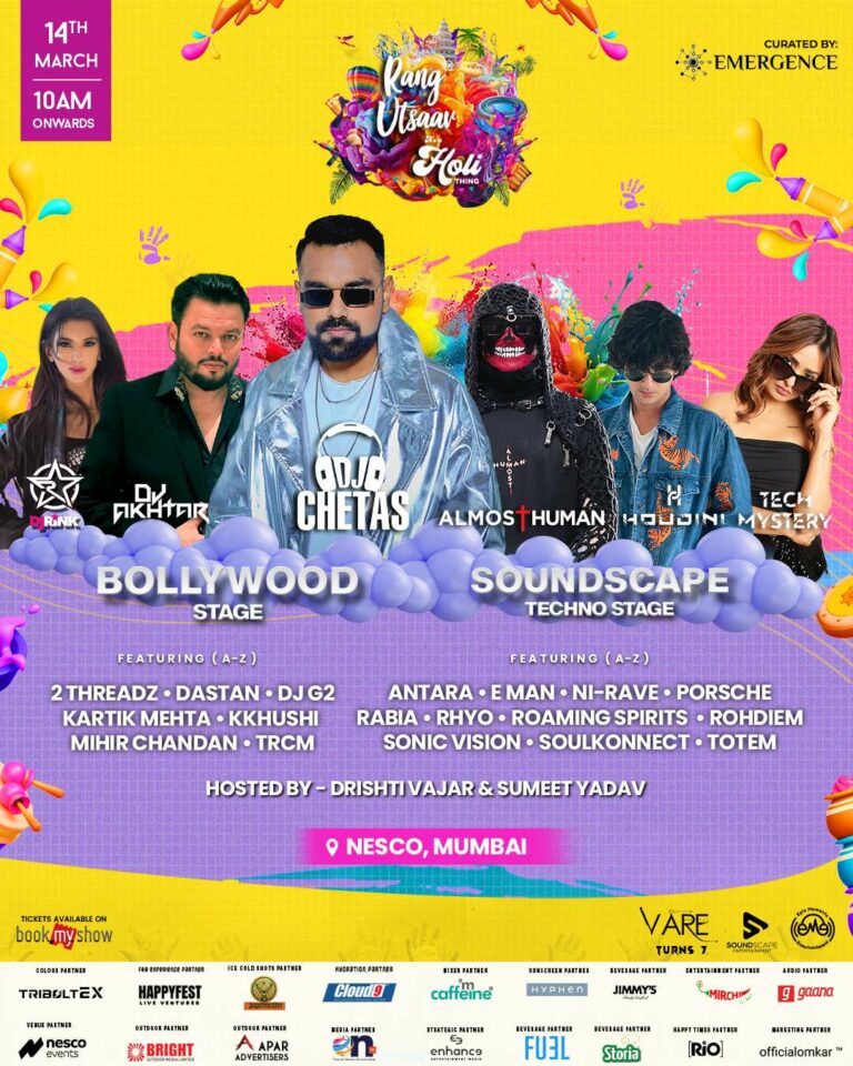 Emergence Presents Rang Utsaav 2025 – India’s No.1 Holi Event!