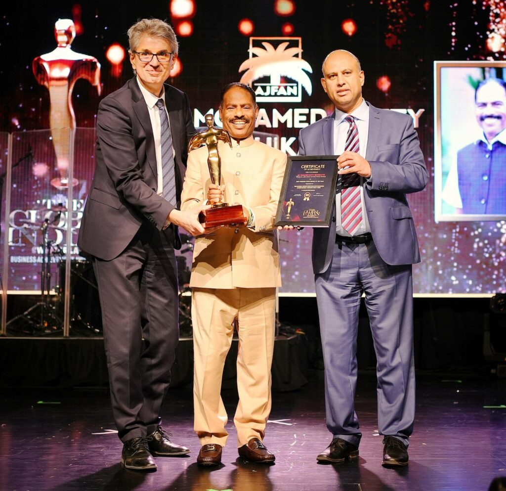 Ajfan Founder Dr. Mohamed Kutty Nechikatte Wins Best Premium Food Brand Award in Switzerland