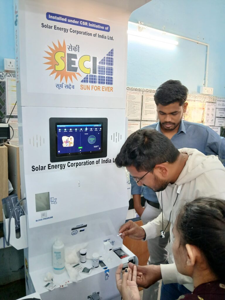 SECI’s CSR Initiative Brings Health ATM Machines to CHCs and PHCs in Banaskantha, Gujarat under Project Aarogyya