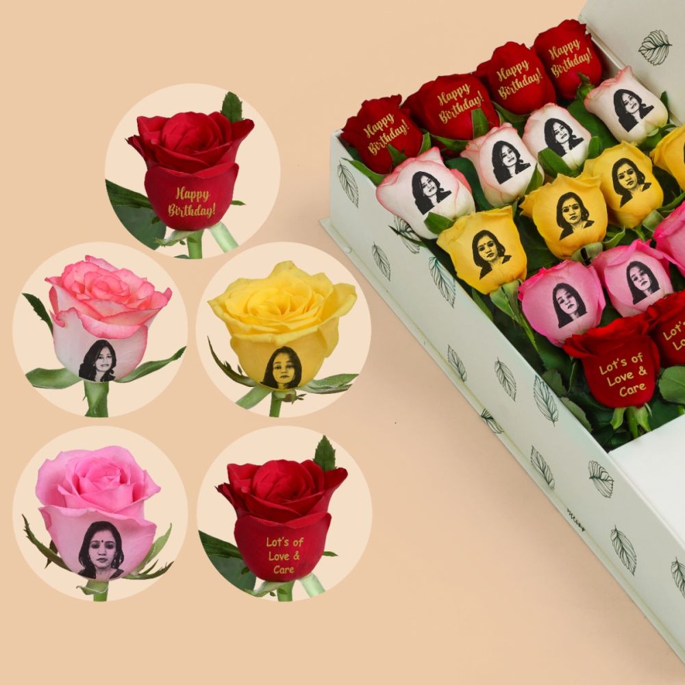 FloralHub.in Pioneers Personalized Floral Artistry, Etching Images and Messages onto Fresh Flowers