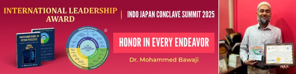 Pune-Based HR Expert Dr. Mohammed Bawaji Receives International Leadership Award in Tokyo, Japan