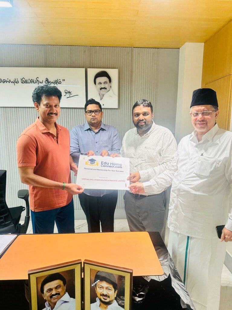 Edu Home Connect: Tamil Nadu’s First Women-Led Business EduTech Platform’s Logo Unveiled by Honorable Educational Minister Anbil Mahesh Poyyamozhi