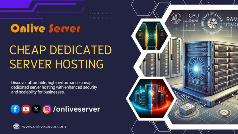 Cheap Dedicated Server Hosting with Fast SSD Storage and 1Gbps Network Speed