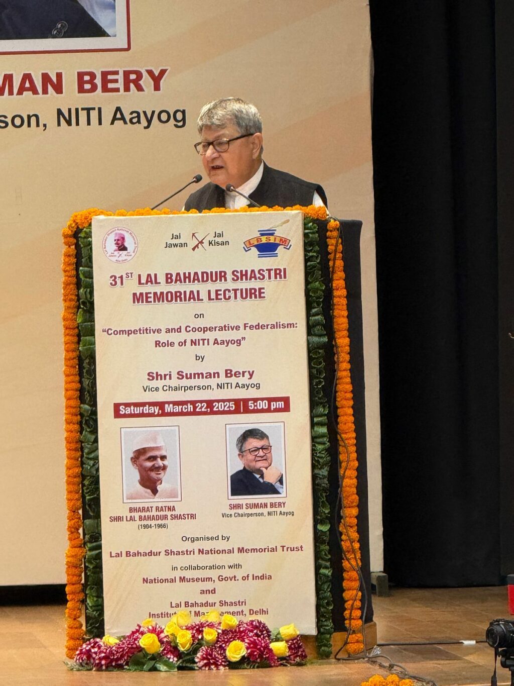 “India is Reshaping Its Development Paradigm to Seize New Opportunities”: Suman Bery at 31st Lal Bahadur Shastri Memorial Lecture
