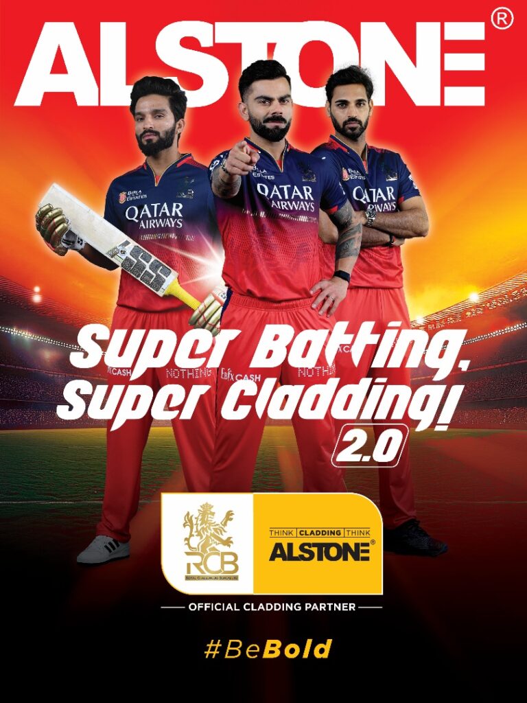 Alstone – Premium Exterior Cladding Brand reunites with Royal Challengers Bengaluru Official cladding Partner for T20 Season 2025