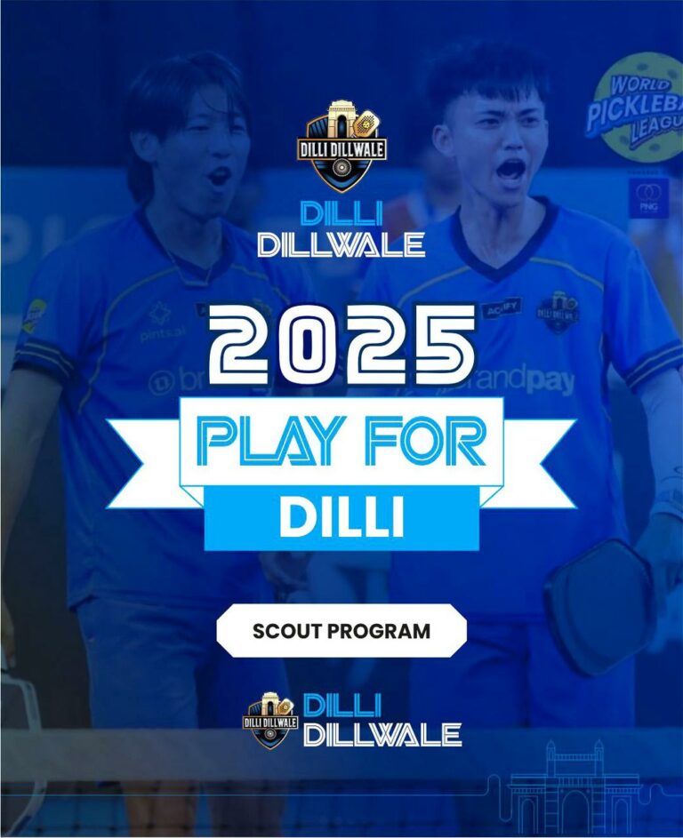 Dilli Dillwale Launches “Play for Dilli” — India’s First Yearlong Online Pickleball Scout Program