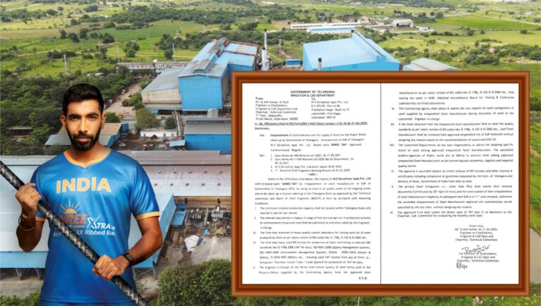 SHREE TMT Steel Approved to Supply Telangana Government for All Public Projects | Best Steel in Hyderabad & Telangana