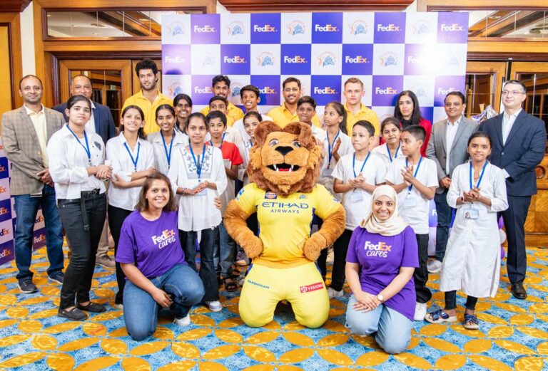 CSK Players Meet “Let’s READ” beneficiaries with FedEx Cares