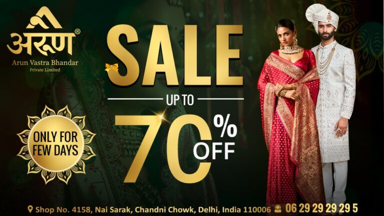Arun Vastra Bhandar Launches Historic Upto 70% Off Fashion Sale Starting May 1st