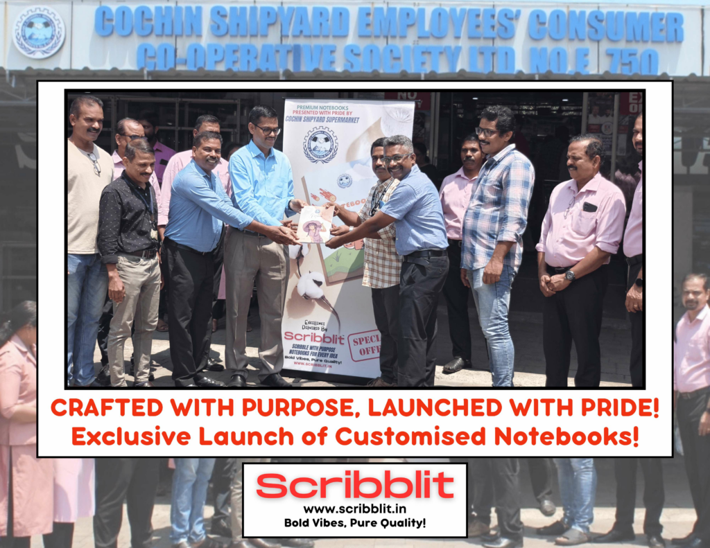 Scribblit Partners with Cochin Shipyard Employees’ Consumer Co-operative Society Ltd. to Launch Exclusive Customised Notebooks