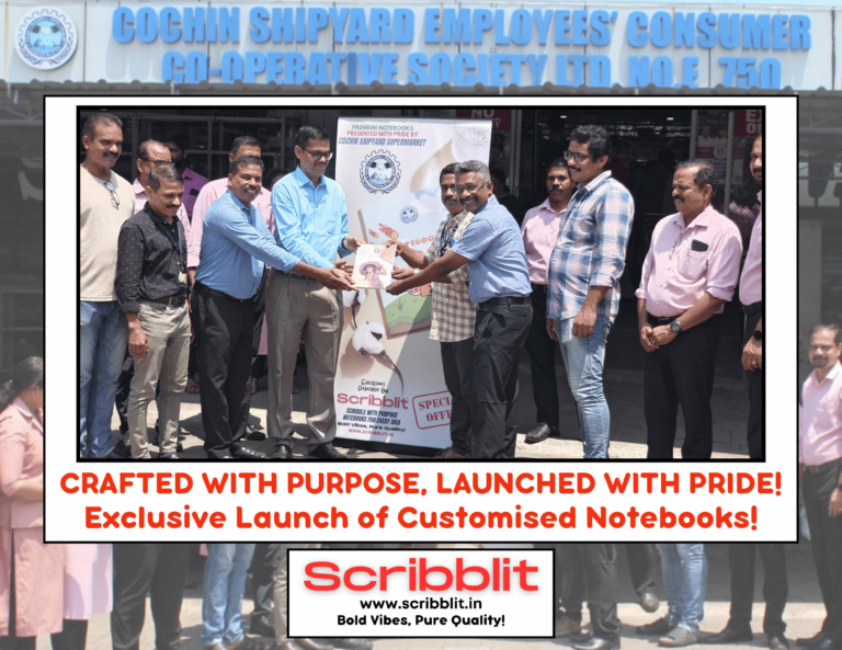 Scribblit Partners with Cochin Shipyard Employees’ Consumer Co-operative Society Ltd. to Launch Exclusive Customised Notebooks