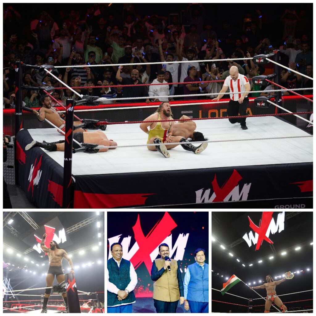 Wrestling Xtreme Mania (WXM) Debuts in Mumbai With Spectacular Grand Launch at NSCI Dome