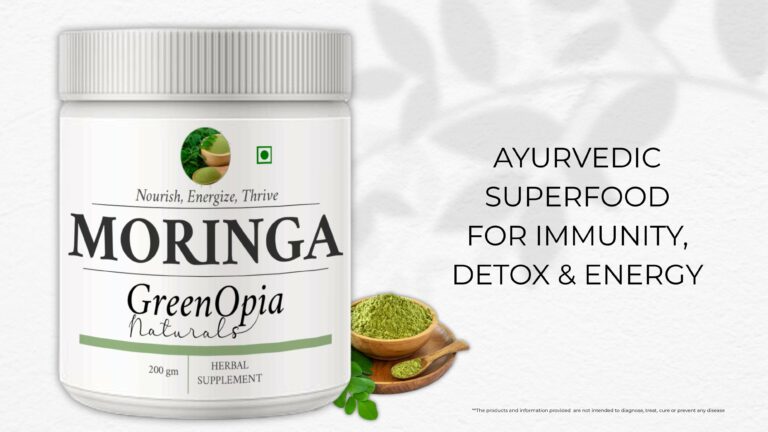 GreenOpia Moringa Powder: Ayurvedic Boost for Daily Life