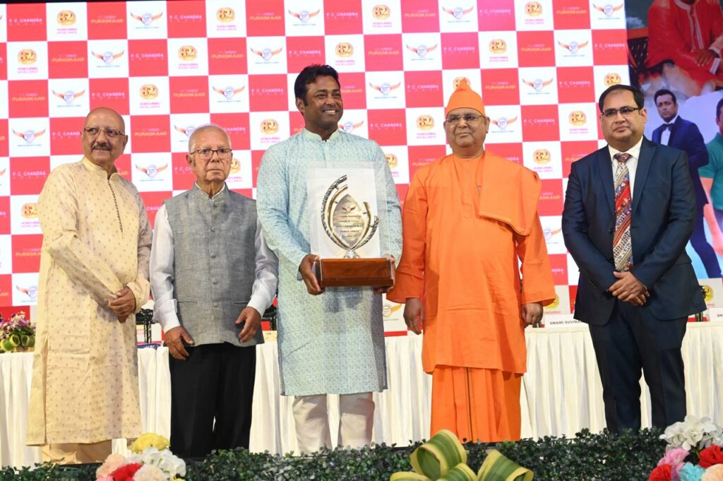 Leander Paes Conferred with the Prestigious P C Chandra Puraskaar 2025
