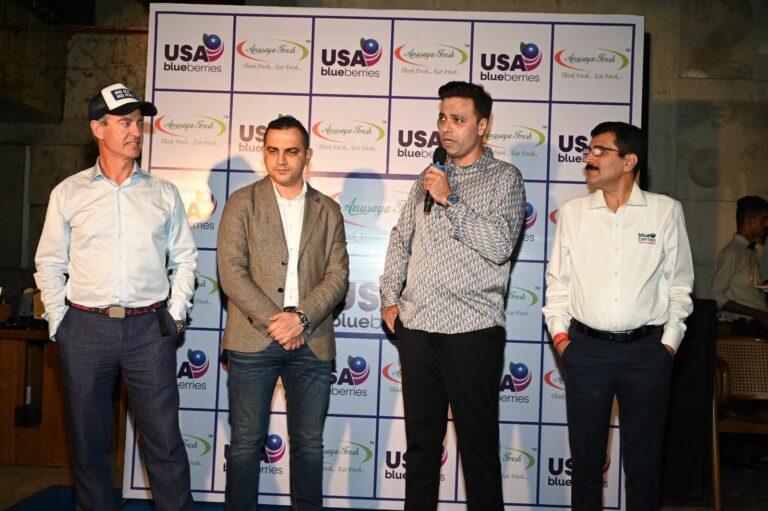 Anusaya Fresh, SanLucar -Unite to Make Premium Blueberries a Household Staple in Indiaalong with Mr Ice Man -Norway – launches in India.