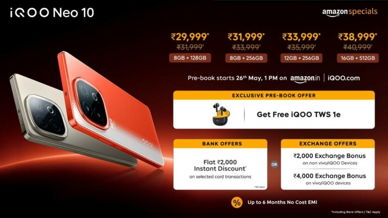 iQOO Introduces iQOO Neo 10, India’s First Smartphone Powered by the latest Snapdragon 8s Gen 4 processor