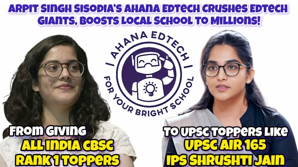 Arpit Singh Sisodia’s Ahana Edtech Ignites a Historic Revolution in India’s Education Sector, Empowering Schools to Rival Giants