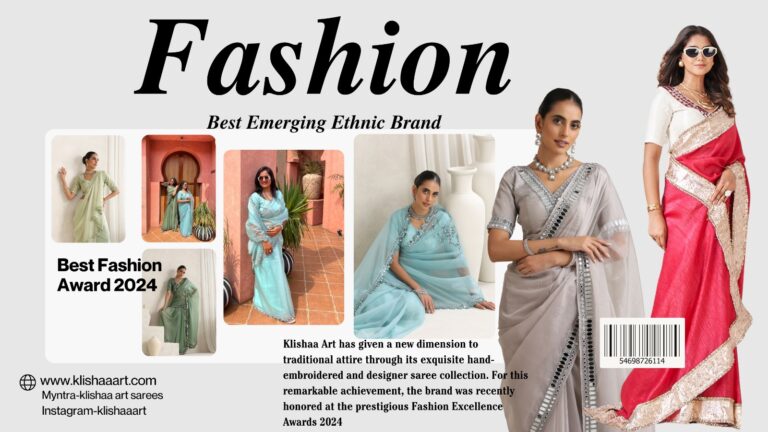 Klishaa Art is Winning Hearts with its Hand-Embroidered Designer Sarees for the Modern Indian Woman