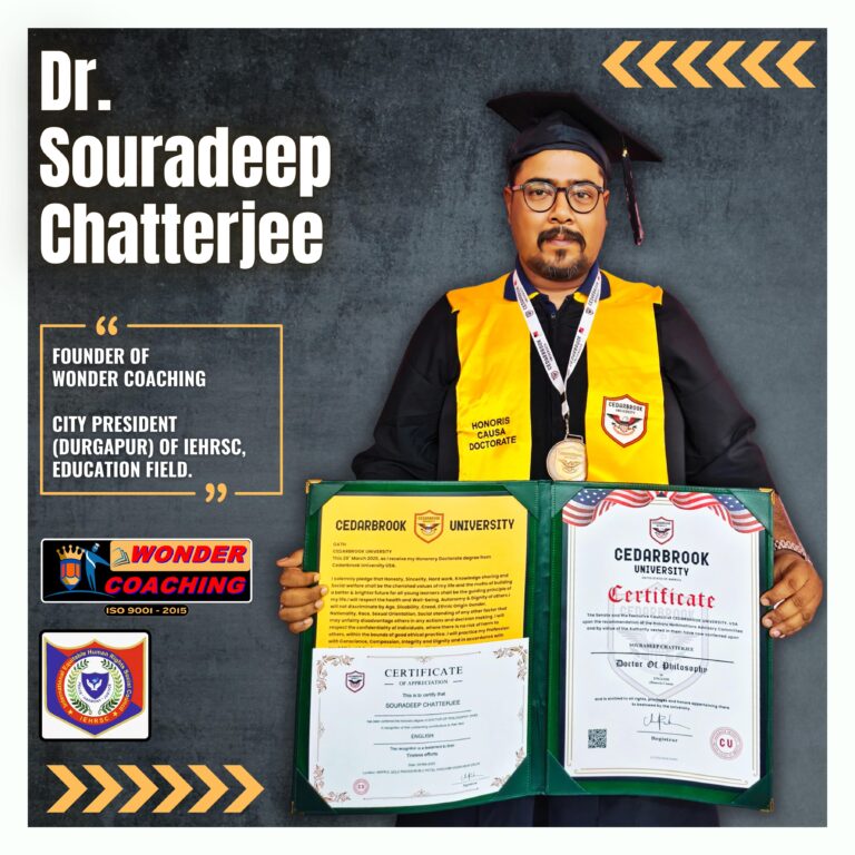 Small-Town Institute, Global Breakthrough: Wonder Coaching from Durgapur Pushes AI Emotion to a New Frontier