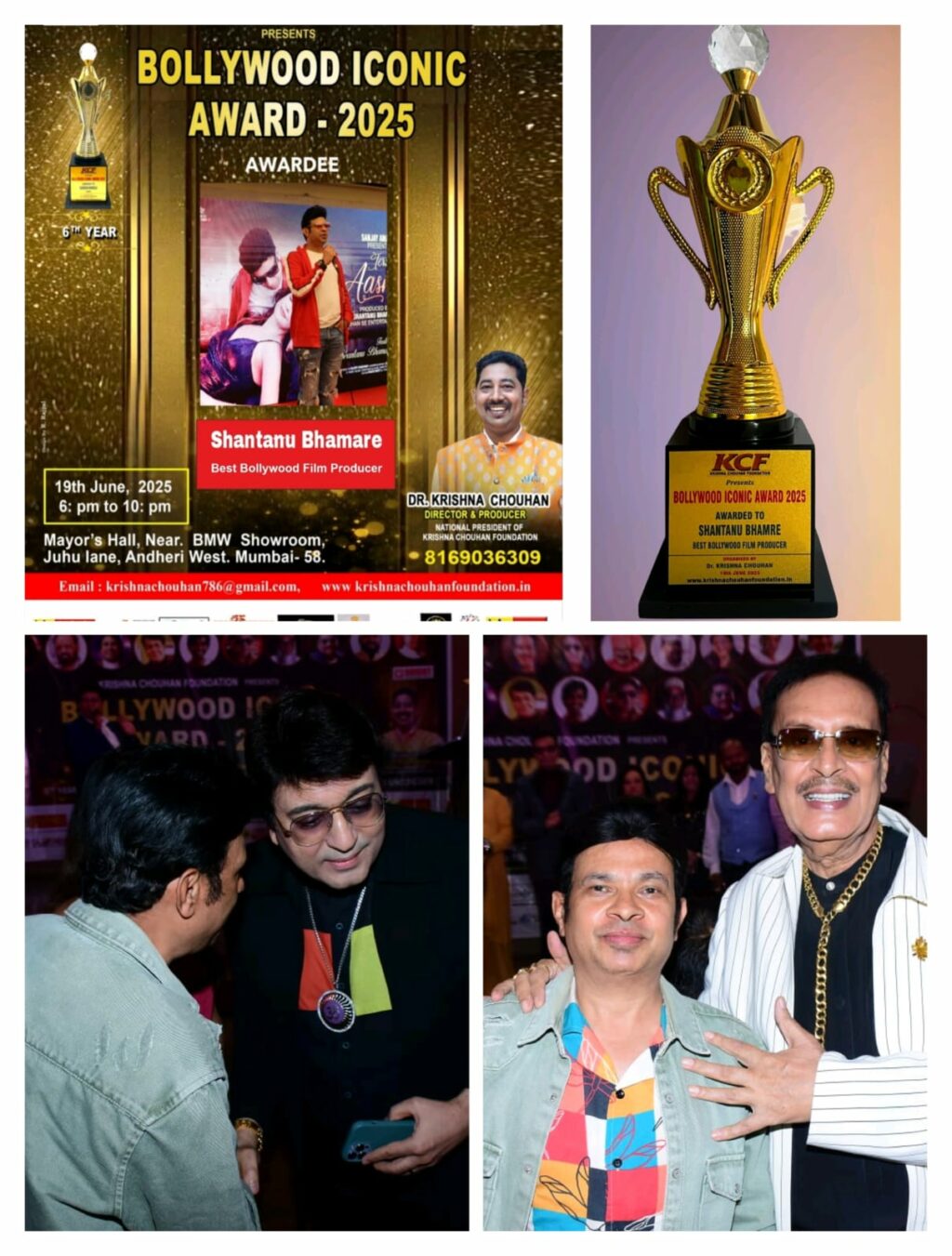 Shantanu Bhamare, Shan Se Entertainment, Actor, Producer, Best Bollywood Film Producer, Bollywood Iconic Award