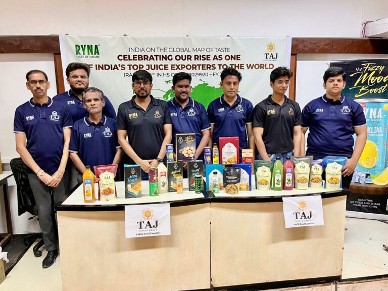 Taj Indian Group Emerges Among India’s Top 4 Juice Exporters in First Year of Operations