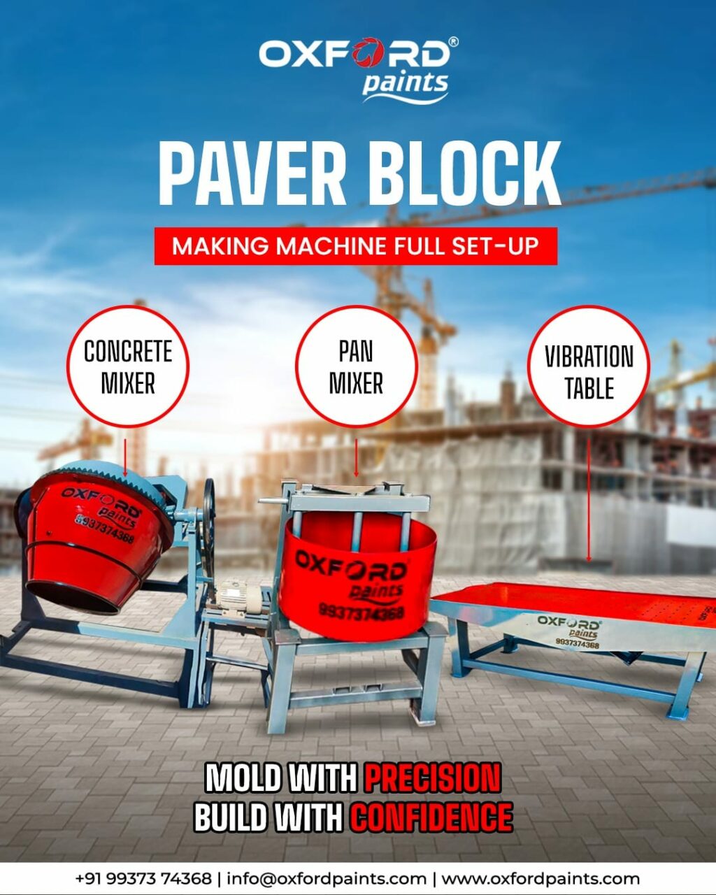 Oxford Paints Emerges as Odisha’s Leading One-Stop Solution for Paver Block Machinery and Manufacturing Support