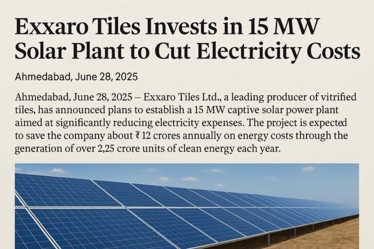 Exxaro Tiles Champions Solar Tech with Advanced 15 MW Captive Power Project
