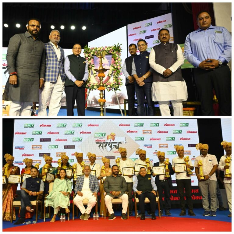 Hon’ble Rural Development Minister Shri Jaykumar Gore announces ₹5 Cr reward ‘Samruddhi Gram Yojana’ at Lokmat Sarpanch Awards 2025