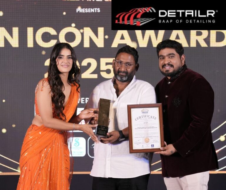DetailR Crowned Indian Iconic AutoCare 2025 – Precision Detailing, Unmatched Shine – Mr. Prudvi Kumar Cherukuri
