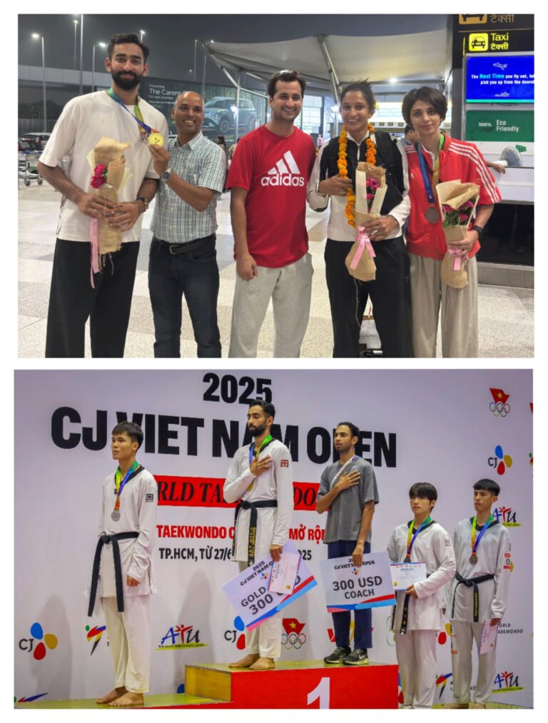 India Shines at CJ Vietnam Open 2025: Peace Taekwondo Academy Athletes Bring Home 1 Gold, 2 Bronze