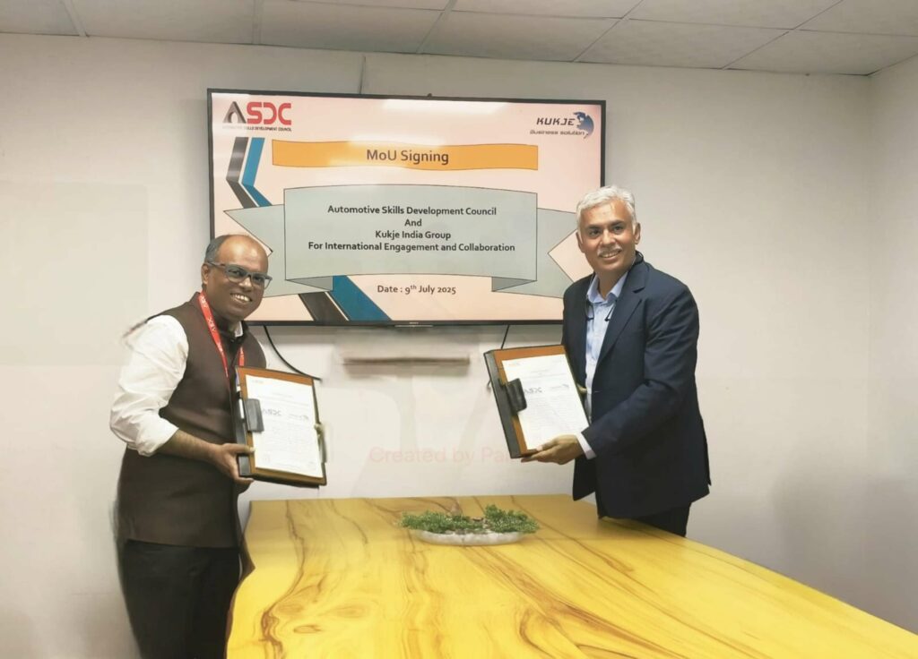 Strategic MOU Between Kukje India and ASDC to Promote Global Employability